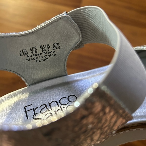 Franco Sarto Elmo Metallic Silver Sandal NWOB Sz-6.5M. C - Picture 9 of 9